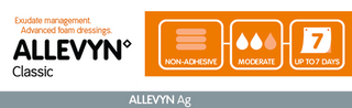 ALLEVYN AG Gentle Border Foam Dressing1