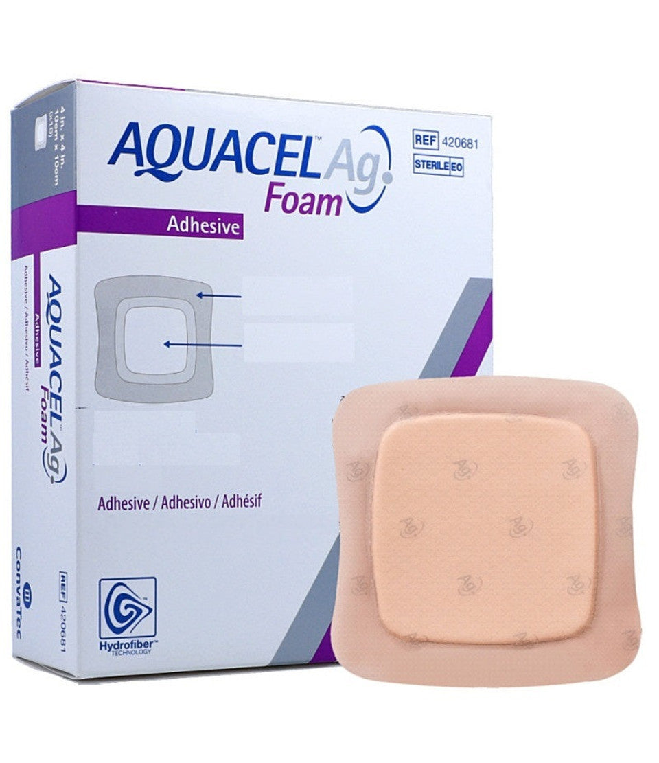 Aquacel Ag Foam Adhesive Dressing