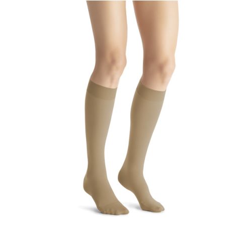 JOBST® Opaque Class 1 Below Knee with Dotted Topband (Open Toe)  7