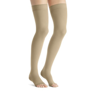 JOBST® Opaque Class 1 Thigh Hold Up with Sensitive Top band (Open Toe- Standard Width)6