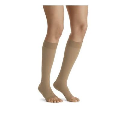 JOBST® Opaque Class 1 Below Knee with Dotted Topband (Open Toe)